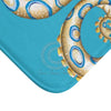 Blue Ring Octopus Tentacles Ink Art Bath Mat Home Decor