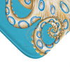 Blue Ring Octopus Tentacles Ink Art Bath Mat Home Decor