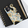 Blue Ring Octopus Tentacles Ink Art Black Case Mate Tough Phone Cases