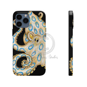 Blue Ring Octopus Tentacles Ink Art Black Case Mate Tough Phone Cases Iphone 13 Pro Max