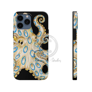 Blue Ring Octopus Tentacles Ink Art Black Case Mate Tough Phone Cases Iphone 13 Pro Max