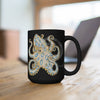 Blue Ring Octopus Tentacles Ink Art Black Mug 15Oz