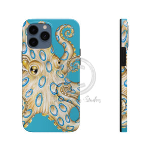 Blue Ring Octopus Tentacles Ink Art Case Mate Tough Phone Cases Iphone 13 Pro Max