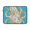 Blue Ring Octopus Tentacles Ink Art Laptop Sleeve 15