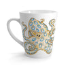 Blue Ring Octopus Tentacles Ink Art Latte Mug 12Oz Mug