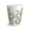 Blue Ring Octopus Tentacles Ink Art Latte Mug Mug