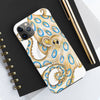 Blue Ring Octopus Tentacles Ink Art White Case Mate Tough Phone Cases
