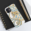 Blue Ring Octopus Tentacles Ink Art White Case Mate Tough Phone Cases