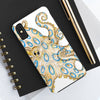 Blue Ring Octopus Tentacles Ink Art White Case Mate Tough Phone Cases