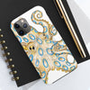 Blue Ring Octopus Tentacles Ink Art White Case Mate Tough Phone Cases