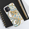 Blue Ring Octopus Tentacles Ink Art White Case Mate Tough Phone Cases