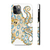Blue Ring Octopus Tentacles Ink Art White Case Mate Tough Phone Cases Iphone 11 Pro