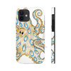Blue Ring Octopus Tentacles Ink Art White Case Mate Tough Phone Cases Iphone 12