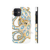 Blue Ring Octopus Tentacles Ink Art White Case Mate Tough Phone Cases Iphone 12 Mini