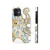 Blue Ring Octopus Tentacles Ink Art White Case Mate Tough Phone Cases Iphone 12 Mini
