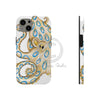 Blue Ring Octopus Tentacles Ink Art White Case Mate Tough Phone Cases Iphone 13