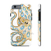 Blue Ring Octopus Tentacles Ink Art White Case Mate Tough Phone Cases Iphone 6/6S