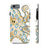 Blue Ring Octopus Tentacles Ink Art White Case Mate Tough Phone Cases Iphone 6/6S