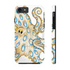 Blue Ring Octopus Tentacles Ink Art White Case Mate Tough Phone Cases Iphone 7 8