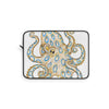 Blue Ring Octopus Tentacles Ink Art White Laptop Sleeve 12