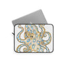 Blue Ring Octopus Tentacles Ink Art White Laptop Sleeve