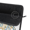 Blue Ring Octopus Tentacles Ink Art White Laptop Sleeve