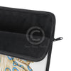 Blue Ring Octopus Tentacles Ink Art White Laptop Sleeve