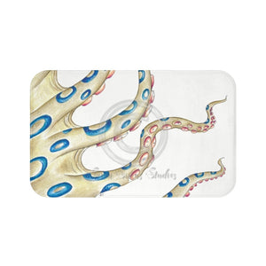 Blue Ring Octopus Tentacles Ink Bath Mat 34 × 21 Home Decor