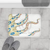 Blue Ring Octopus Tentacles Ink Bath Mat Home Decor