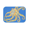 Blue Ring Octopus Tentacles Watercolor Art Bath Mat Small 24X17 Home Decor