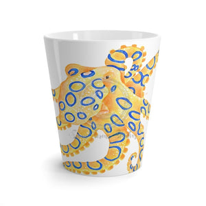 Blue Ring Octopus White Latte Mug 12Oz Mug