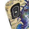 Blue Seahorse Vintage Map Beige Watercolor Art Case Mate Tough Phone Cases