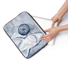 Blue Shark Watercolor & Compass Art Laptop Sleeve