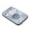 Blue Shark Watercolor & Compass Art Laptop Sleeve