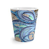 Blue Teal Octopus Compass Nautical Map Ink Art Latte Mug Mug