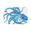 Blue Teal Octopus Tentacles Ink Art Bath Mat 24 × 17 Home Decor