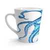 Blue Teal Octopus Tentacles Ink Art Latte Mug Mug