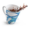 Blue Teal Octopus Tentacles Ink Art Latte Mug Mug