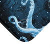 Blue Tentacles Galaxy Vintage Map Bath Mat Home Decor