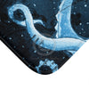 Blue Tentacles Galaxy Vintage Map Bath Mat Home Decor