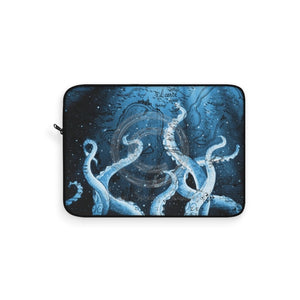 Blue Tentacles Galaxy Vintage Map Laptop Sleeve 15