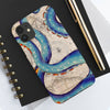 Blue Tentacles Vintage Map Octopus Case Mate Tough Phone