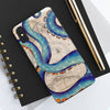 Blue Tentacles Vintage Map Octopus Case Mate Tough Phone