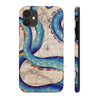 Blue Tentacles Vintage Map Octopus Case Mate Tough Phone Iphone 11