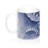 Blue Tentacles Watercolor Art Mug 11Oz