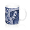 Blue Tentacles Watercolor Art Mug 11Oz