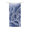 Blue Tentacles Watercolor Art Polycotton Towel 30X60 Home Decor