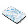Blue Whales Family Watercolor Vintage Map Laptop Sleeve