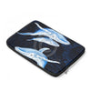 Blue Whales Vintage Map Indigo Laptop Sleeve