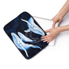 Blue Whales Vintage Map Indigo Laptop Sleeve